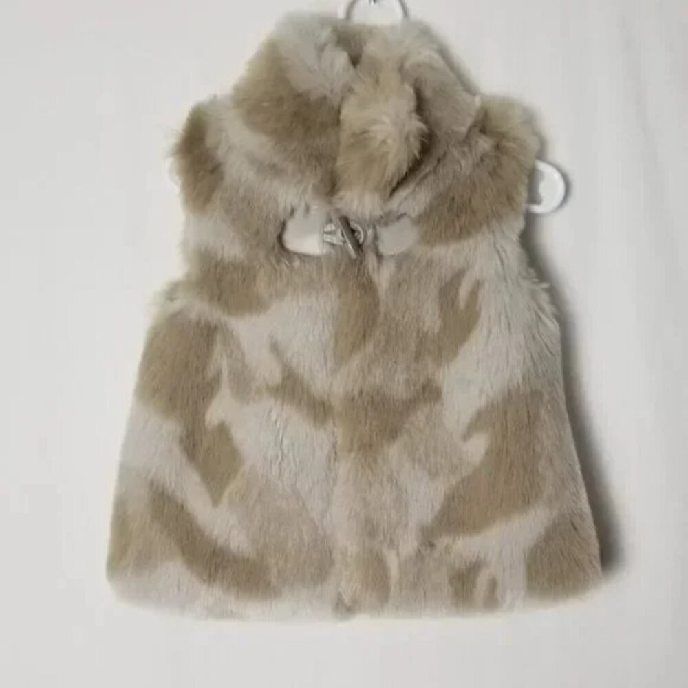 NWOT koala kids little girl faux fur Vest size 3T (B9)